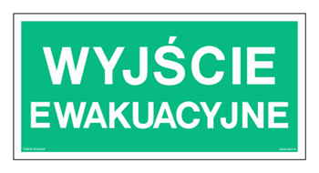 AA001 Wyjście ewakuacyjne