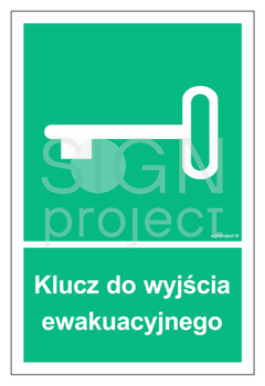 AC026 Klucz do wyjścia ewakuacyjnego