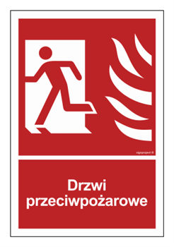 BC052 Drzwi przeciwpożarowe lewostronne