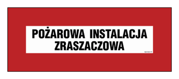 BC122 Pożarowa instalacja zraszaczowa