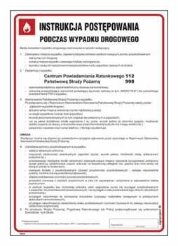 DB020 Instrukcja postępowania podczas wypadku drogowego