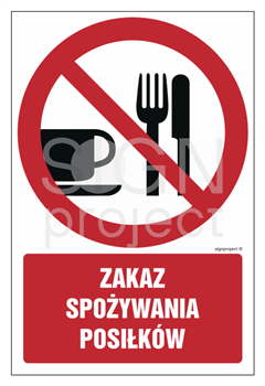 GC024 Zakaz spożywania posiłków