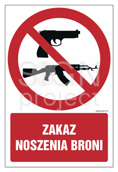 GC026 Zakaz noszenia broni