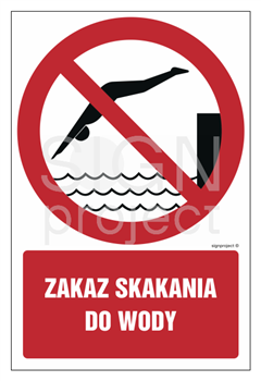 GC060 Zakaz skakania do wody