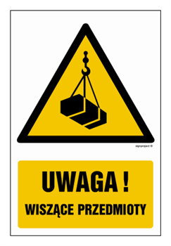 GF012 Uwaga - wiszące przedmioty