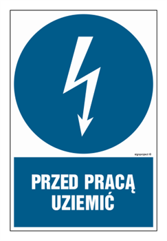 HE005 Przed pracą uziemić