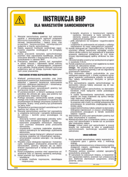 IAE24 Instrukcja BHP dla warsztatów samochodowych