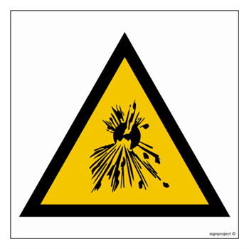 JA004 Ostrzeżenie przed substancjami wybuchowymi