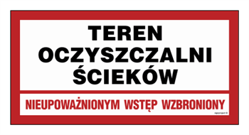 JD031 Teren oczyszczalni ścieków. Nieupoważnionym wstęp wzbroniony