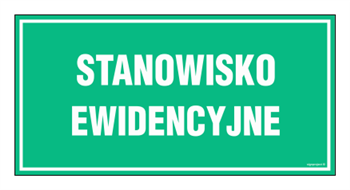 JE014 Stanowisko ewidencyjne