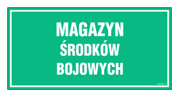 JE023 Magazyn środków bojowych