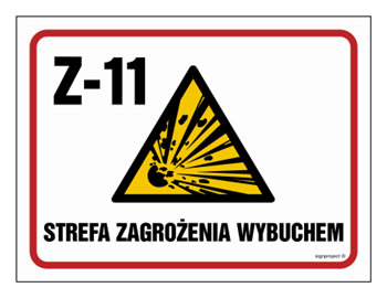 NB026 Strefa zagrożenia wybuchem Z-11