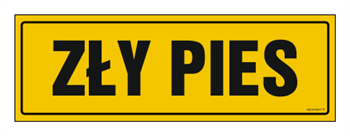 NC005 Zły pies