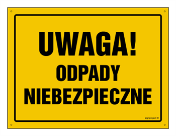 OA094 Uwaga! Odpady niebezpieczne