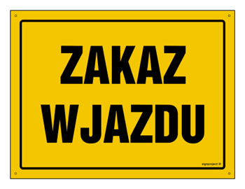 OA125 Zakaz wjazdu