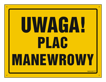 OA171 Uwaga! Plac manewrowy