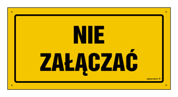 OA192 Nie załączać