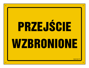 OA198 Przejście wzbronione