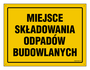 OA210 Miejsce składowania odpadów budowlanych