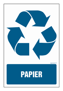 OD117 Etykieta na pojemniki na odpady  Papier