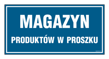 PA525 Magazyn produktów w proszku - arkusz 6 naklejek