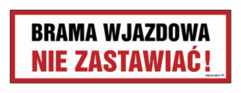 SA023 Brama wjazdowa