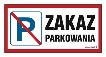 SA024 Zakaz parkowania