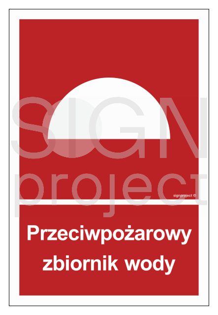 BB007 Przeciwpożarowy zbiornik wody