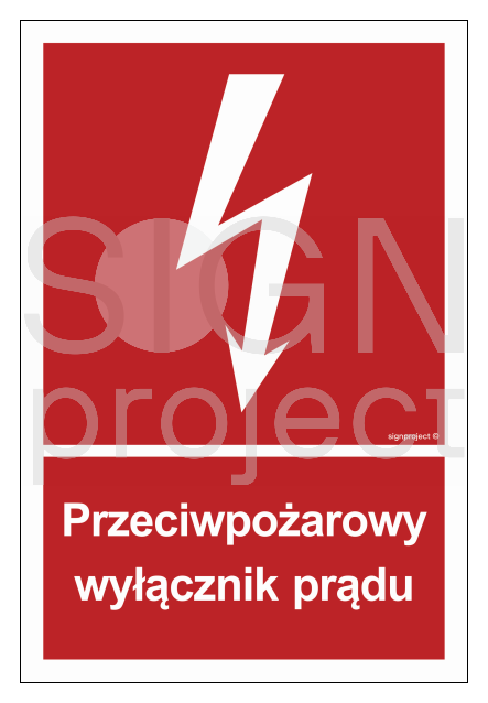 BB012 Przeciwpożarowy wyłącznik prądu