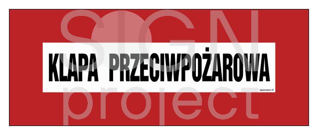 BC116 Klapa przeciwpożarowa