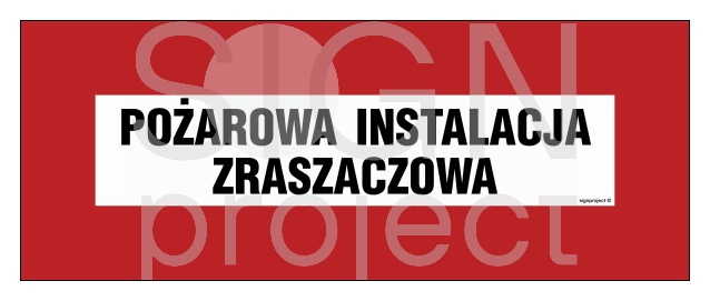 BC122 Pożarowa instalacja zraszaczowa