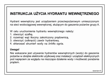 DB029 Instrukcja użycia hydrantu wewnętrznego