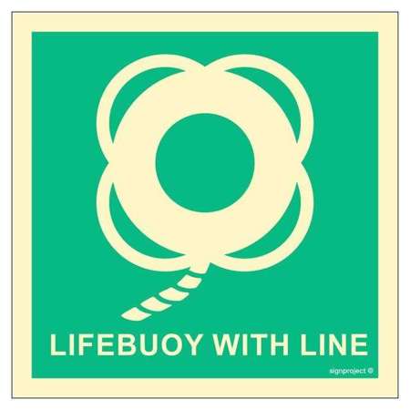 FB016 Lifebuoy with line