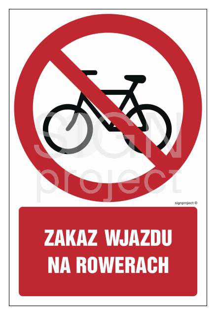GC064 Zakaz wjazdu na rowerach