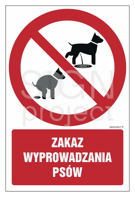 GC071 Zakaz wyprowadzania psów