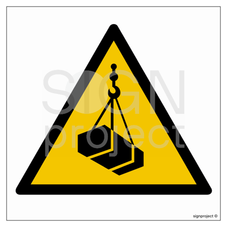 GD015 Ostrzeżenie przed wiszącym ciężarem (wiszącymi przedmiotami)