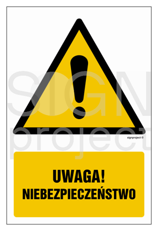 GF001 Uwaga niebezpieczeństwo