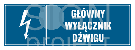 HH023 Główny wyłącznik dźwigu - arkusz 8 naklejek - arkusz 8 naklejek