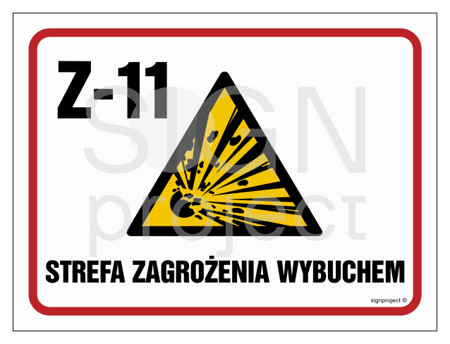 NB026 Strefa zagrożenia wybuchem Z-11