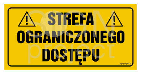 NB032 Strefa ograniczonego dostępu