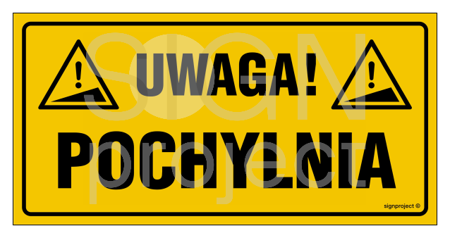 NC084 Uwaga pochylnia