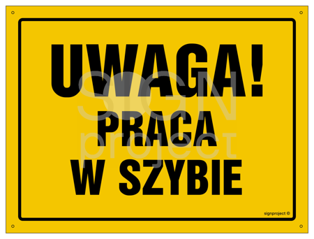 OA061 Uwaga! Praca w szybie