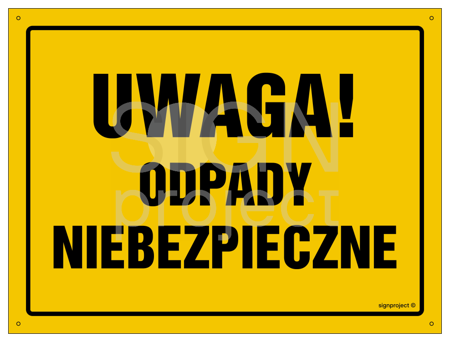 OA094 Uwaga! Odpady niebezpieczne