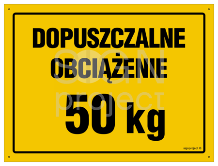 OA148 Dopuszczalne obciążenie 50 kg