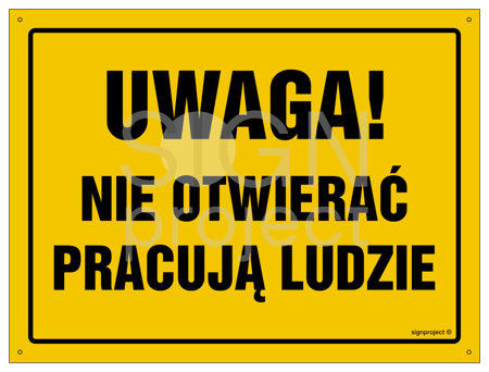 OA183 Uwaga! Nie otwierać Pracują ludzie