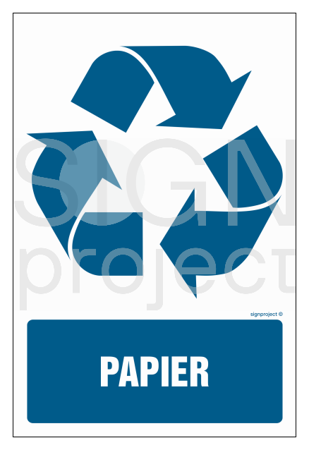 OD117 Etykieta na pojemniki na odpady  Papier