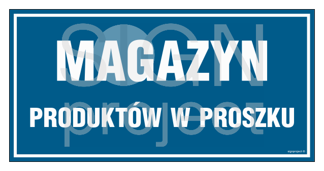 PA525 Magazyn produktów w proszku - arkusz 6 naklejek