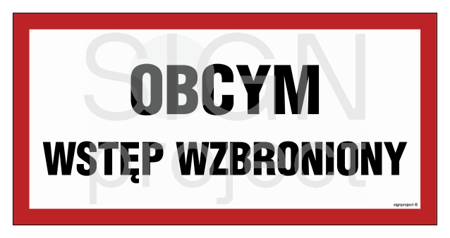 PA530 Obcym wstęp wzbroniony - arkusz 6 naklejek